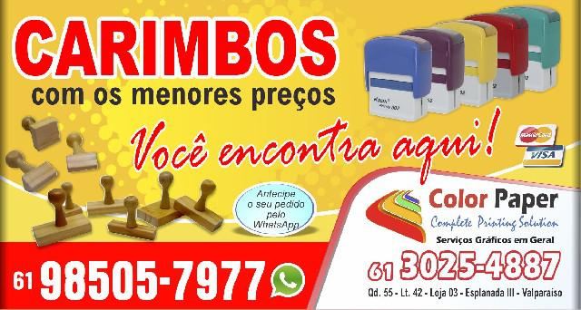 Carimbo automático 38x14mm