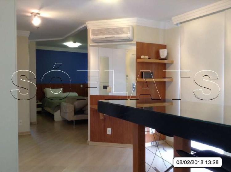 Flat com 1 Quarto para Alugar, 43 m² por R$ 2.985/Mês COD.