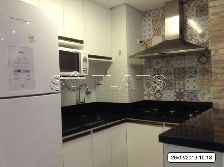 Flat com 1 Quarto para Alugar, 45 m² por R$ 2.450/Mês COD.