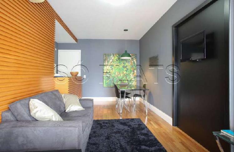 Flat com 1 Quarto para Alugar, 46 m² por R$ 2.800/Mês COD.