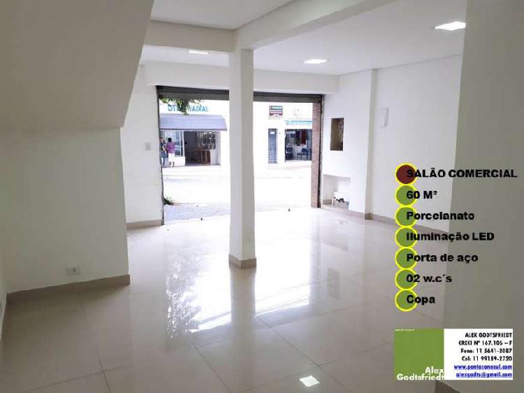 Loja Comercial para Alugar, 60 m² por R$ 2.800/Mês COD.