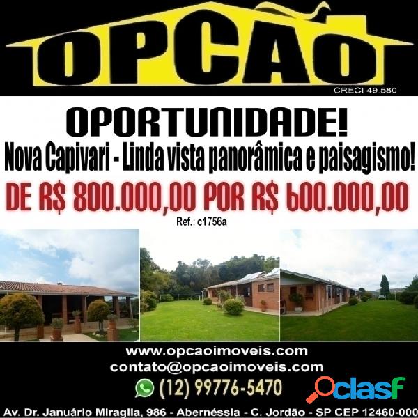 Nova Capivari - De R$ 800.000,00 por R$ 600.000,00!