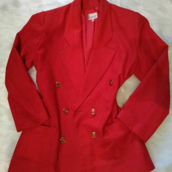 blazer feminino vermelho gucci vintage