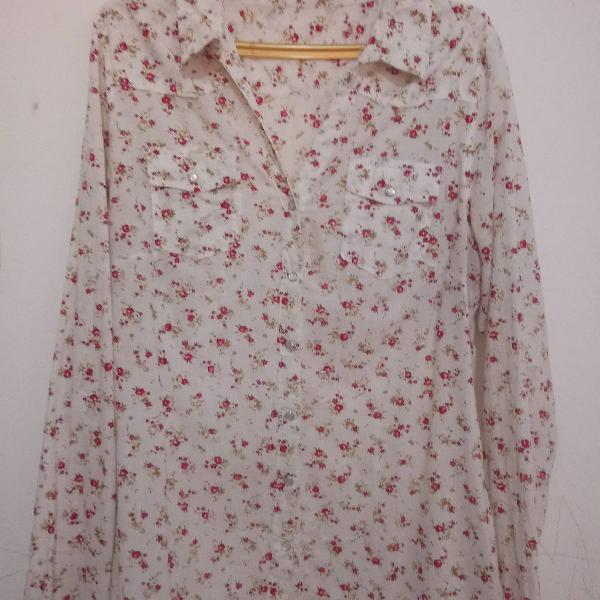 camisa feminina floral 44