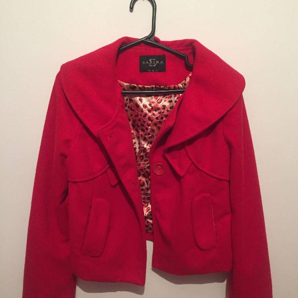 casaco lã vermelho lindooo