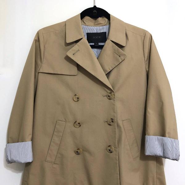 casaco trench coat curto jcrew