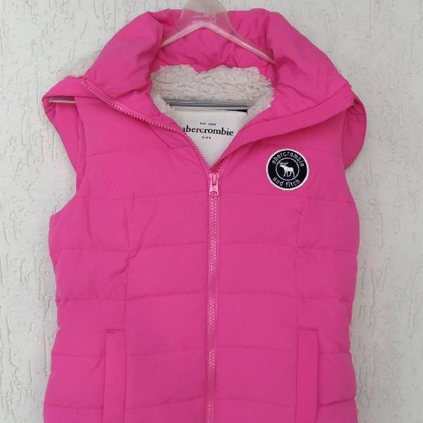 colete rosa abercrombie &amp; fitch