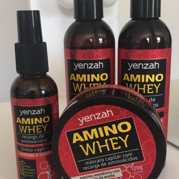 linha yenzah amino whey - recarga de aminoácidos