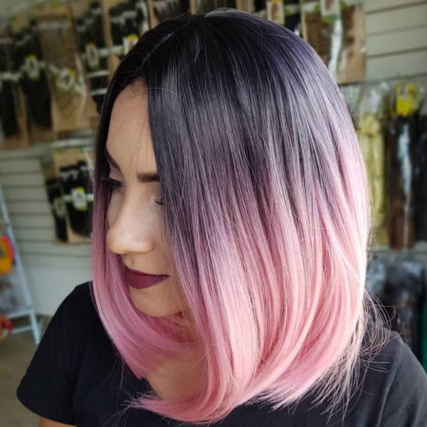 peruca wig rosa