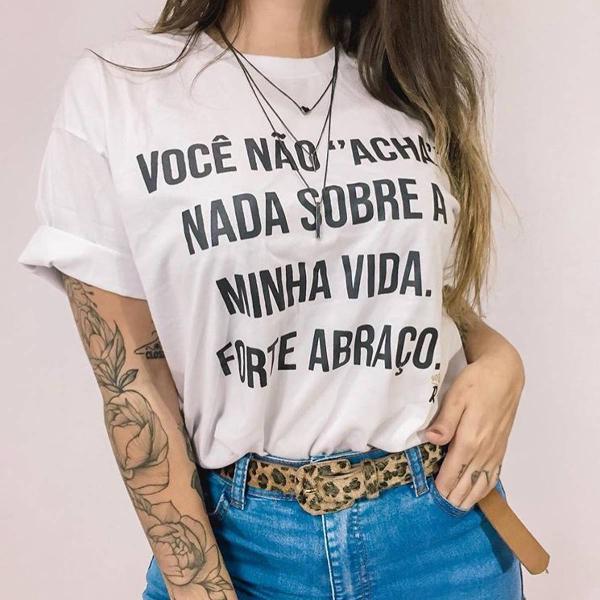 t-shirt você não acha nada