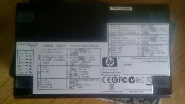 Calculadora HP Científica 12c Platinum