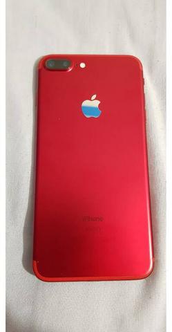Iphone 7 plus red 128 gb semi novo