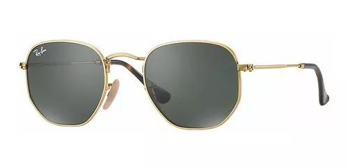 Ray Ban Rb 3548nl 001 Hexagonal Óculos De Sol Tam. 5,1cm