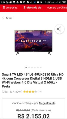 Tv 4k Lg 49 polegadas Ultra HD