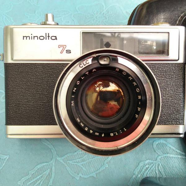 camera fotográfica minolta de filme