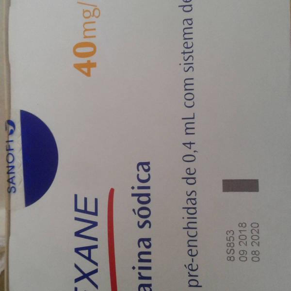 clexane 40 mg ( enoxaparina ) com 10 unidades -
