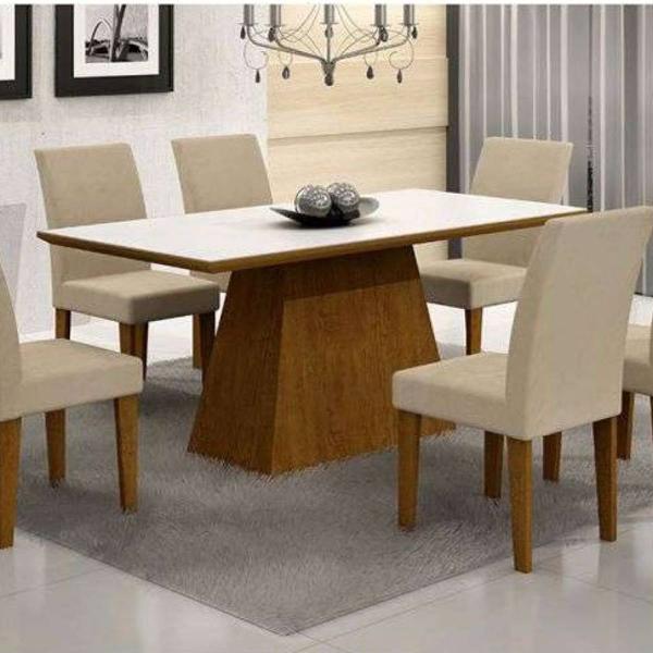 conjunto mesa de jantar 6 lugares