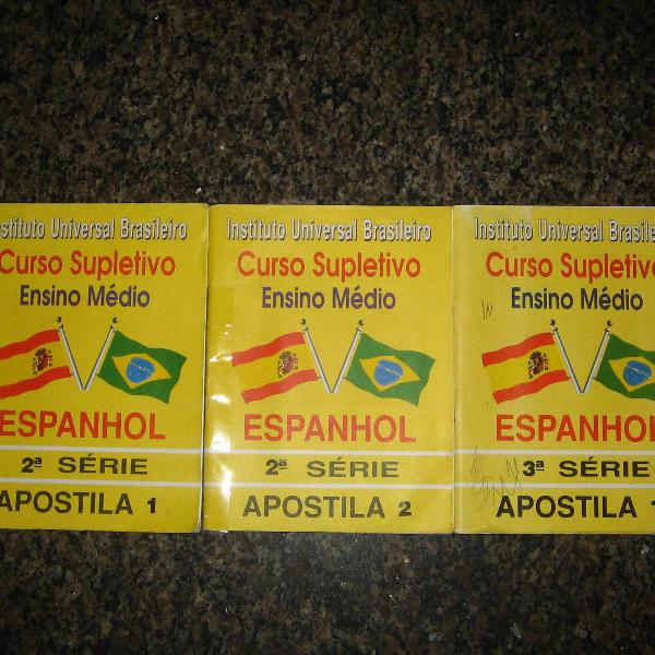 espanhol - 3 apostilas