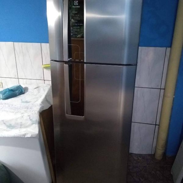 geladeira inox eletrolux 456l em ótimo estado