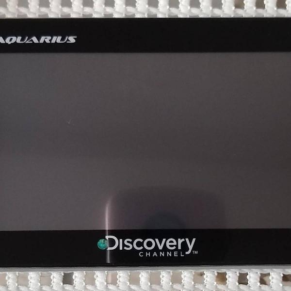 gps automotivo aquarius discovery channel slim, tela 4.3"