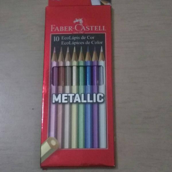 lápis de cor metallic Faber Castell