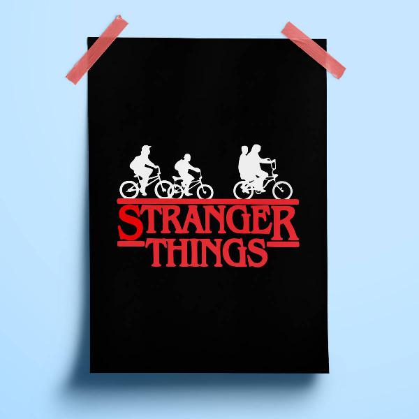 pôster decorativo minimalista | stranger things
