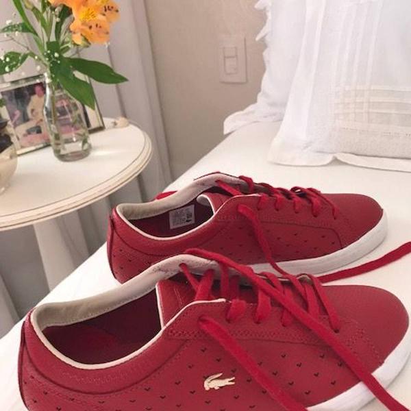 tenis lacoste red 36
