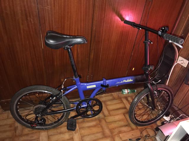 Bicicleta dobrável aceito troca por celular