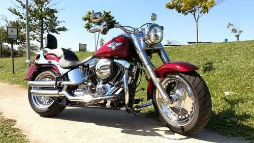Harley Davidson - Fat Boy Flstf - 17/17 - Vermelha 2850 Km