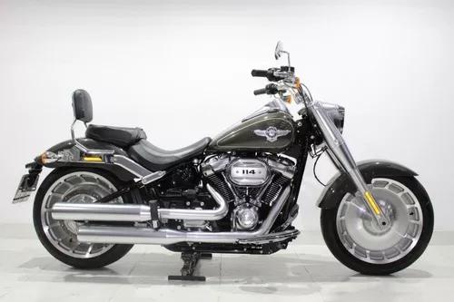 Harley-davidson Softail Fat Boy 114 2018 Cinza