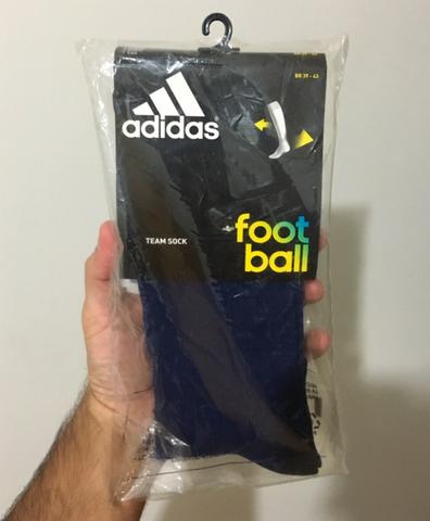 Meião Adidas Football Azul Original - Sem Uso