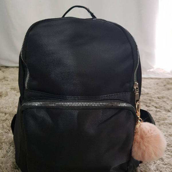 Mochila tecido preta