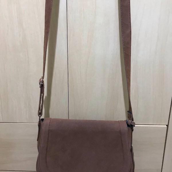 bolsa marrom boho semi-nova