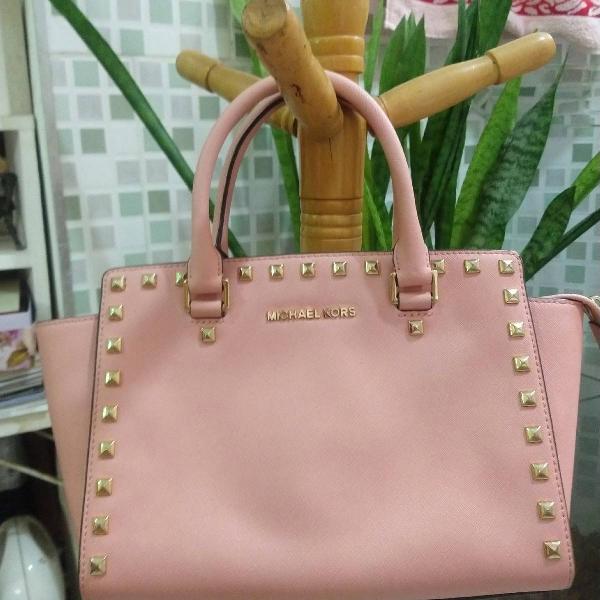 bolsa michael kors selma stud original