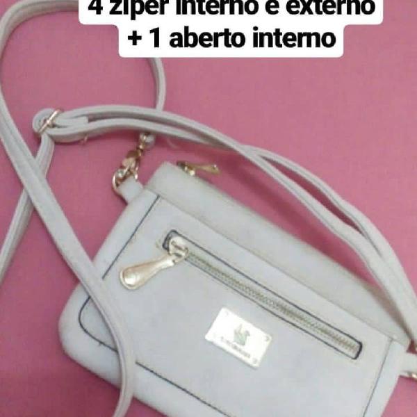 bolsa transversal branca