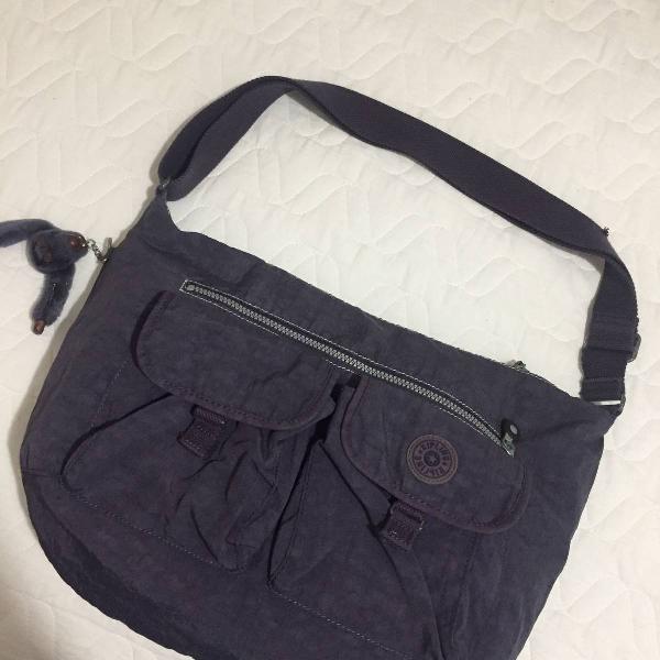 bolsa transversal kipling roxa