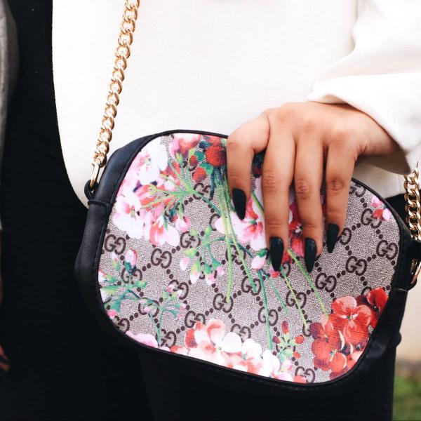 bolsinha gucci estampada