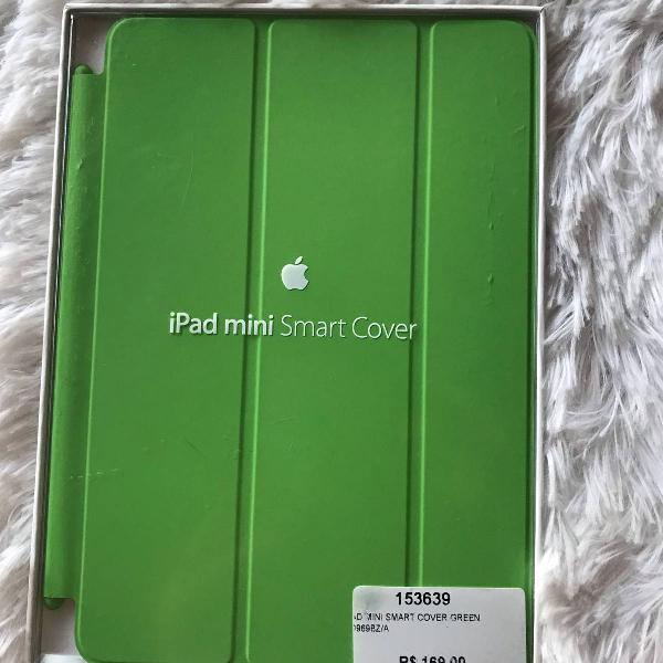 capa smart cover verde limão para ipad mini apple