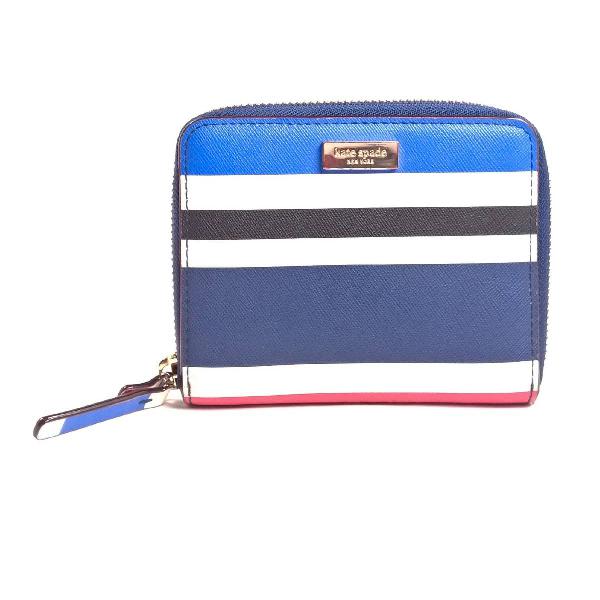 carteira azul listrada kate spade