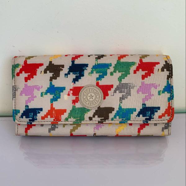 carteira kipling estampada