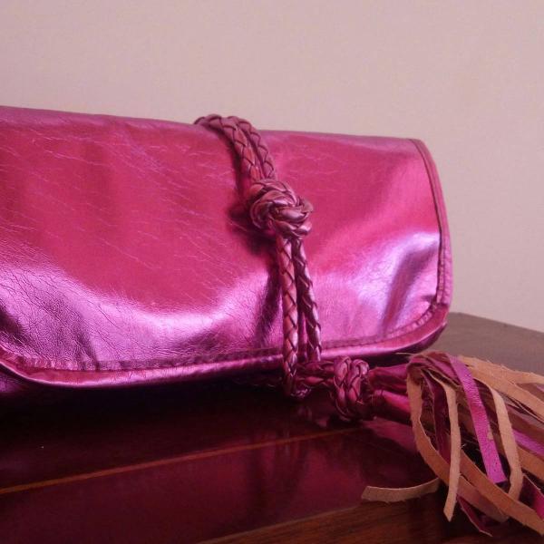 clutch carteira pink