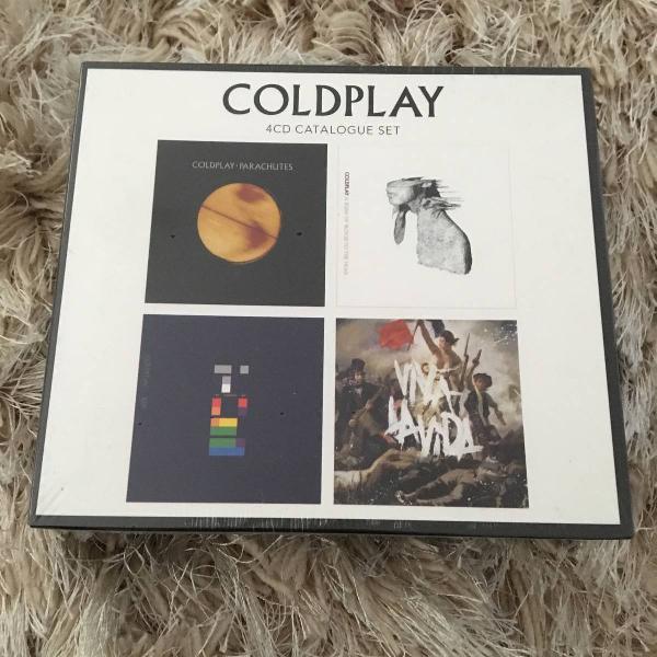 coldplay caixa box 4 cds