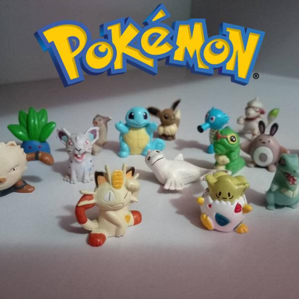 coleção miniaturas pokemón caçulinha - 15 peças