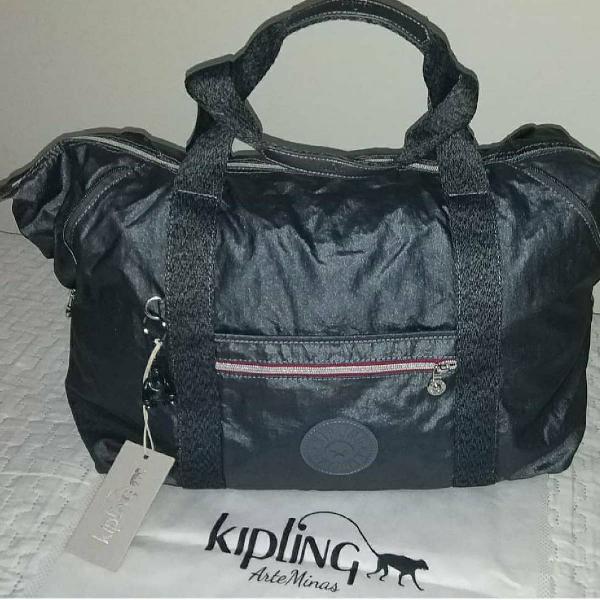 maxi bolsa mala de mão kipling art m play original