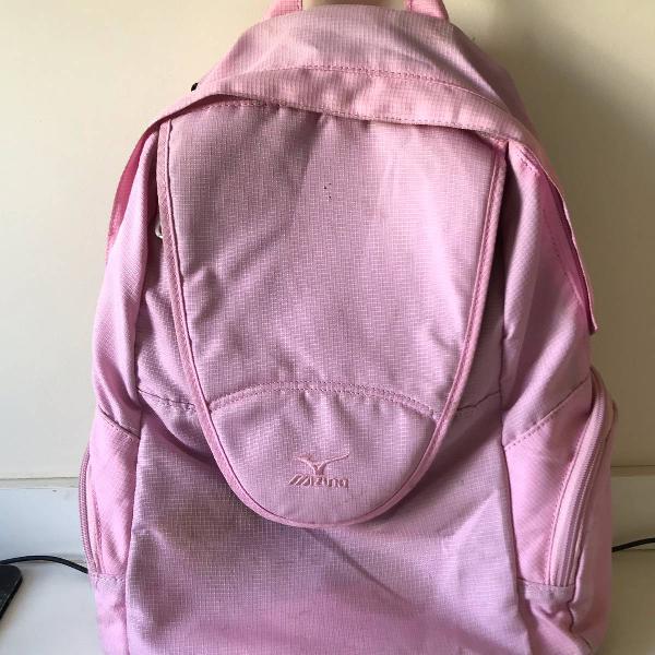 mochila de costas rosa