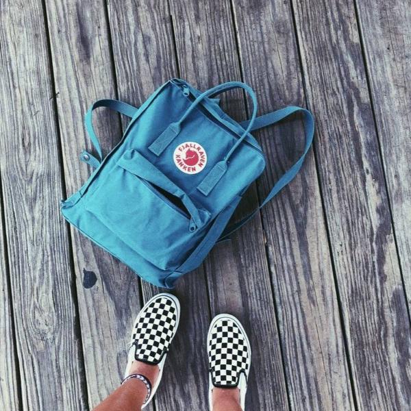 mochila fjallraven kanken azul claro