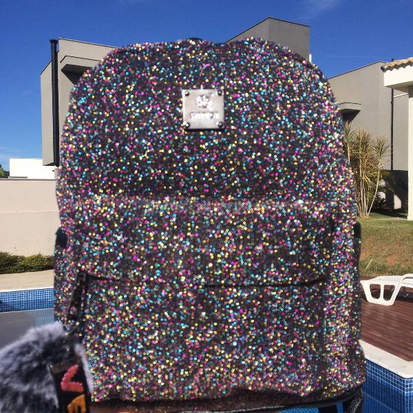 mochila glitter