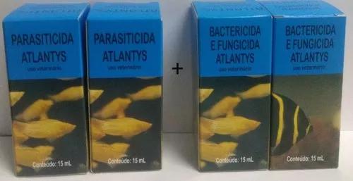 Bactericida Fungicida +parasiticida Atlantys 15ml Kit 2 Cada