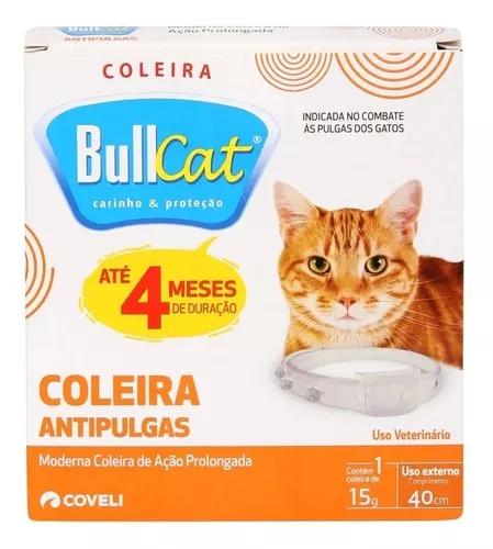 Coleira Antipulgas Bullcat Para Gat