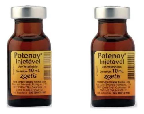 Kit 2 Unidades Potenay Injetavel 10ml Zoetis